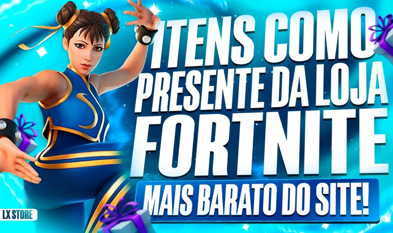 VBUCKS COM DESCONTO!! EM FORMA DE PRESENTE NO FORTNITE (ITENS DA LOJA)