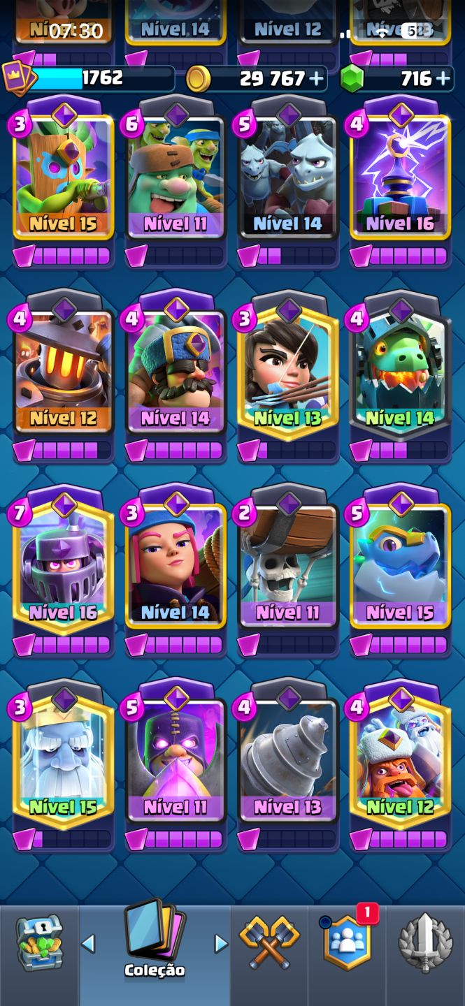 Conta Clash Royale 13.200 Troféus| Todas as Cartas | 20 Evoluções | 11 Nivel Max