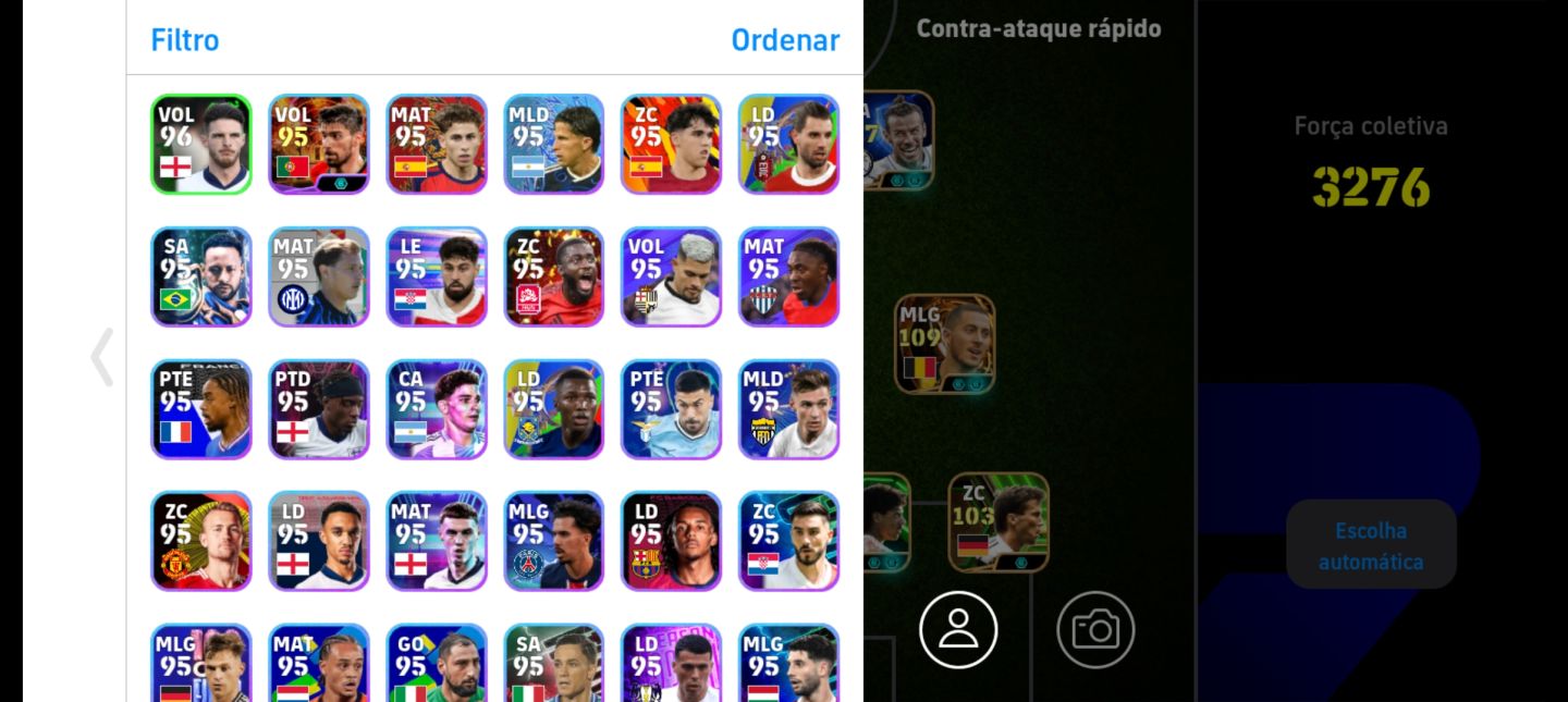 Conta de Efootball mobile braba com várias cartinhas boas, olhe as fotos