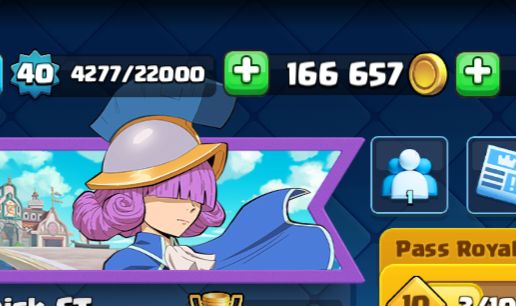 Conta Clash Royale 8500 troféus com selo de 9 anos e todas as cartas liberadas