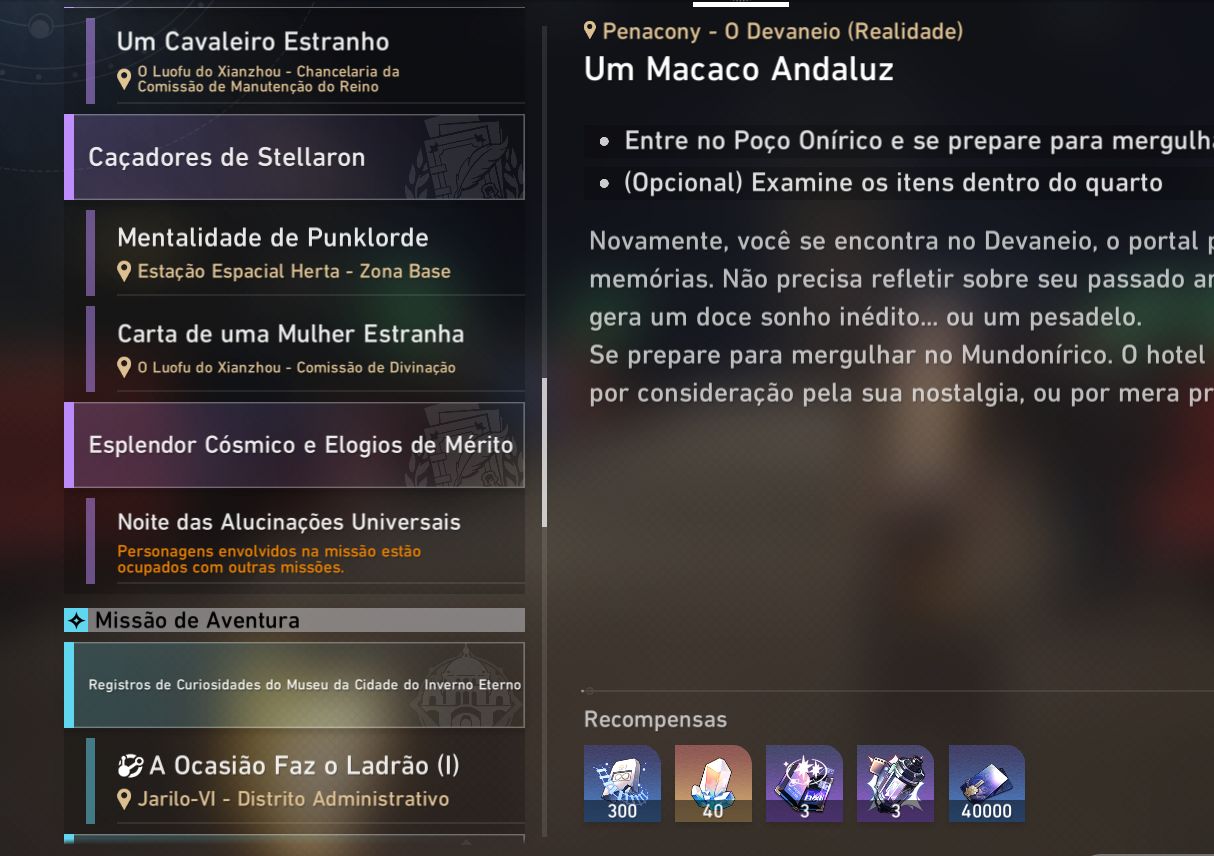 Conta Star Rail com todos da collab Gilgamesh E1 muito conteudo para farm 19Lx5