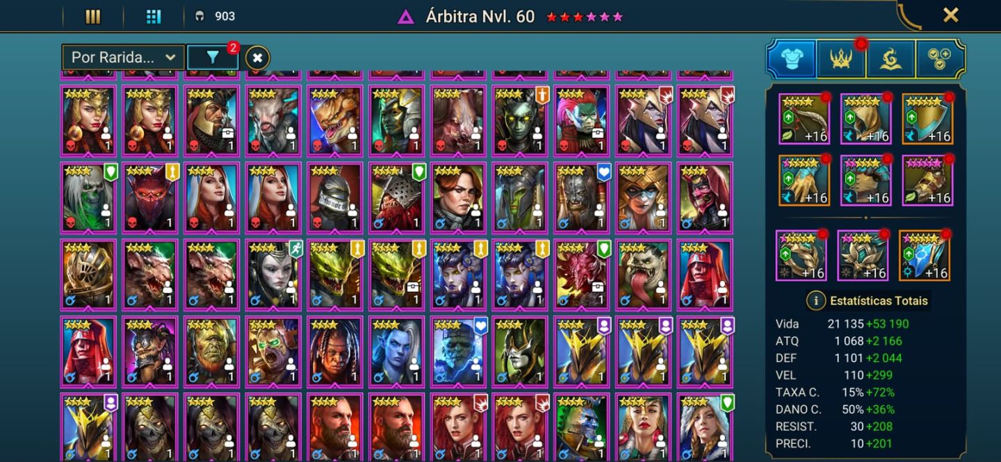 Conta Raid Shadow Legends Nv.100 endgame