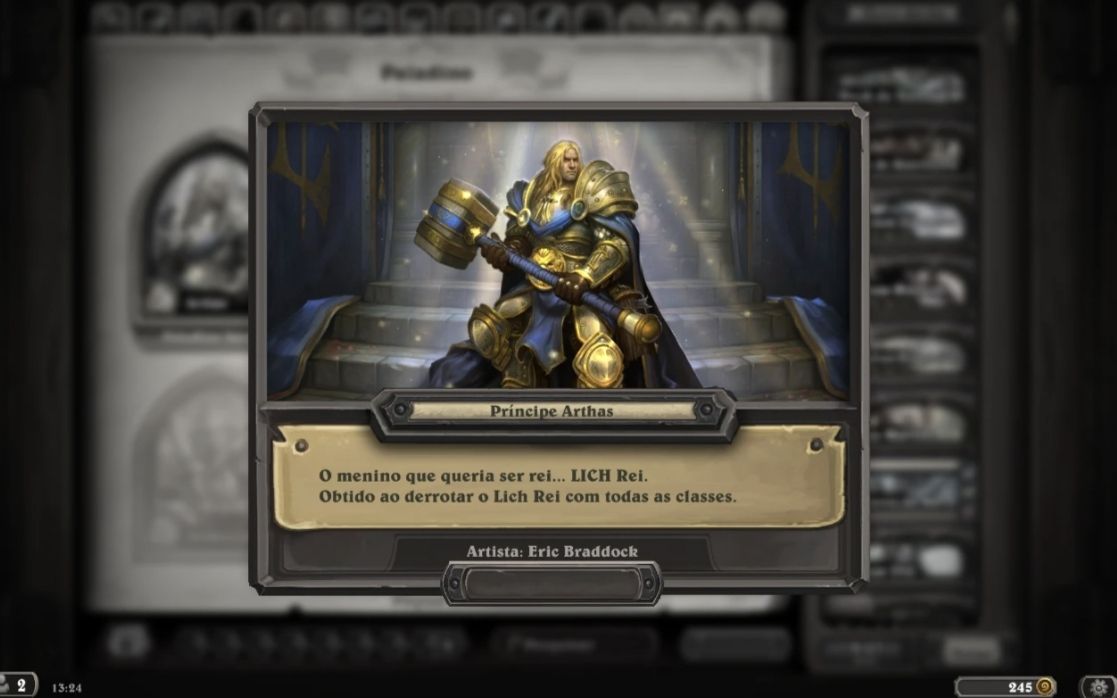 Conta de Hearthstone com muitas lendárias