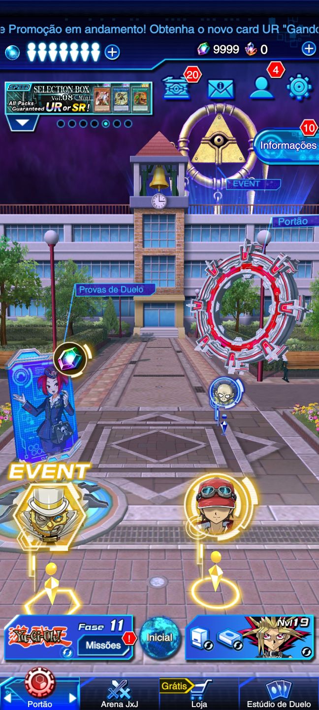 Conta starter duel links gemada 15 mil gemas 700 chips 4 ur dos sonhos e 4 sr