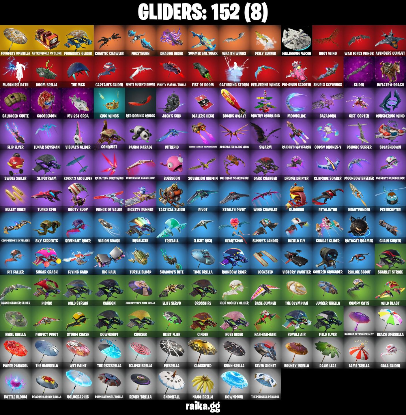 184 skins | OG STW FP3 Stealth Reflex | The Reaper Glow Trailblazer Dante e +