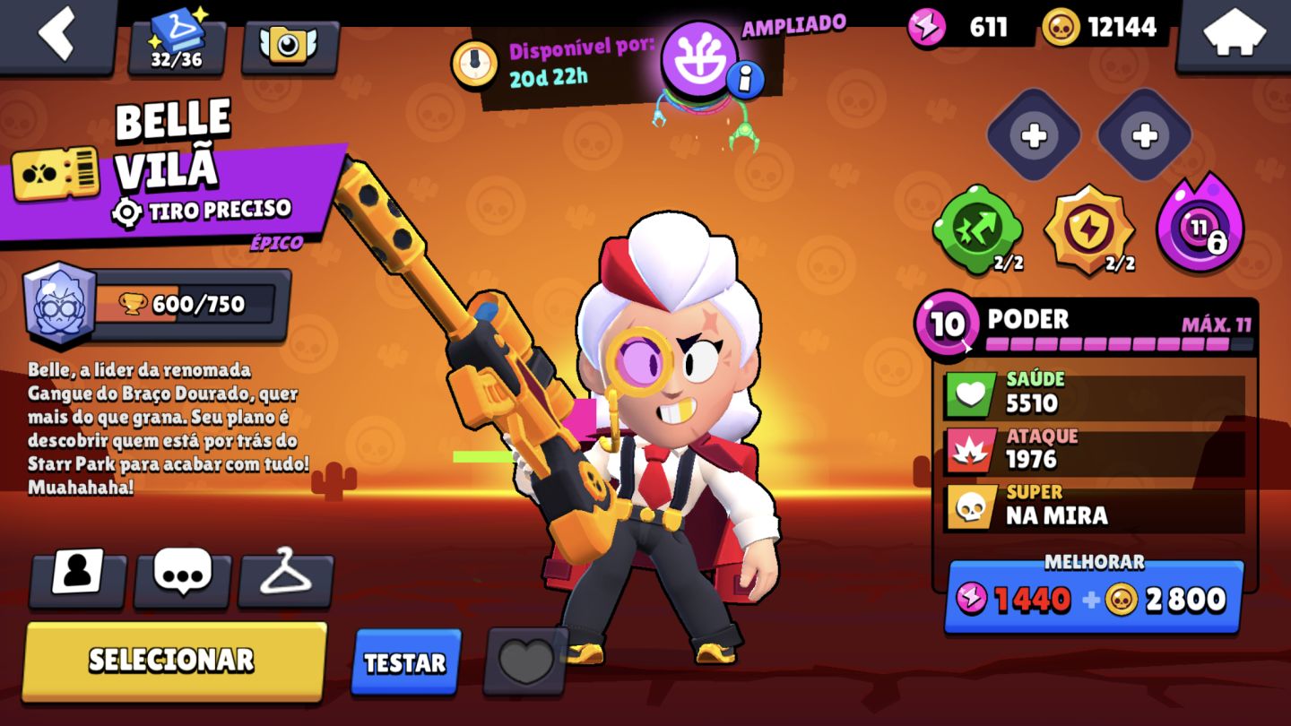 Conta de brawl stars, +80k de troféus