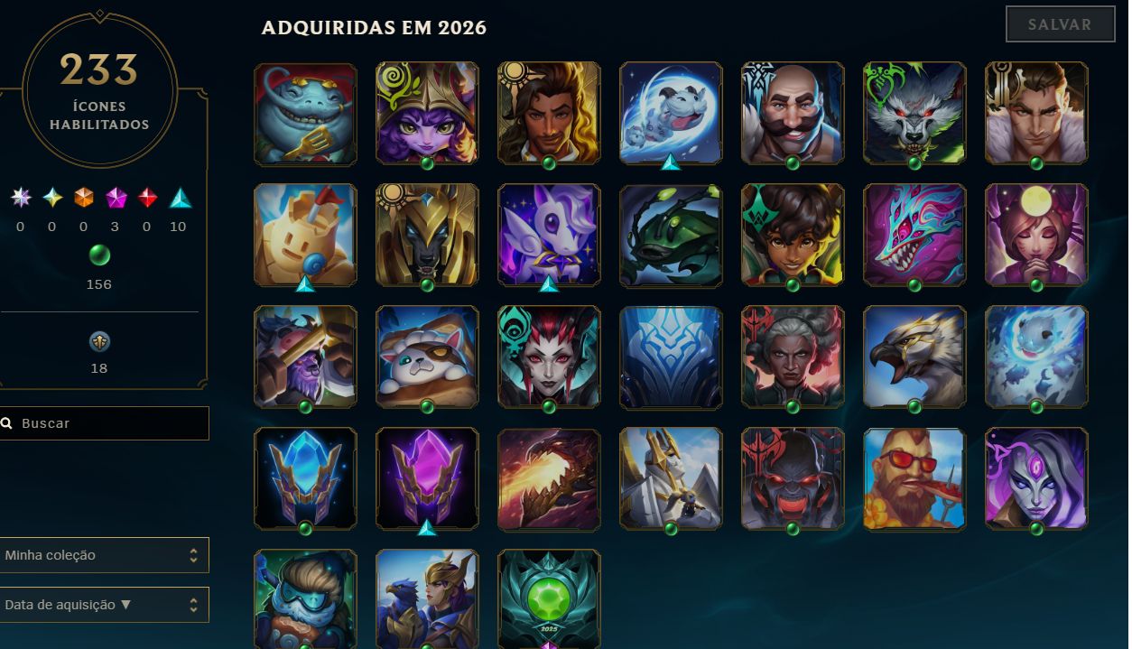 CONTA LoL 108 Skins VAVA Buttlerfly - Phant Protocolo - Sherif Neo DONO ÚNICO