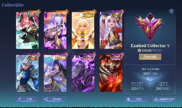 CONTA MOBILE LEGENDS 385 SKINS, TODOS OS HERÓIS, TODOS OS EMBLEMAS NO MÁXIMO