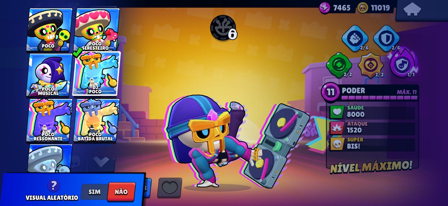Conta boa de brawl Stars com muitos brawlers e skins