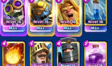 CONTA DE CLASH ROYALE DECK FULL