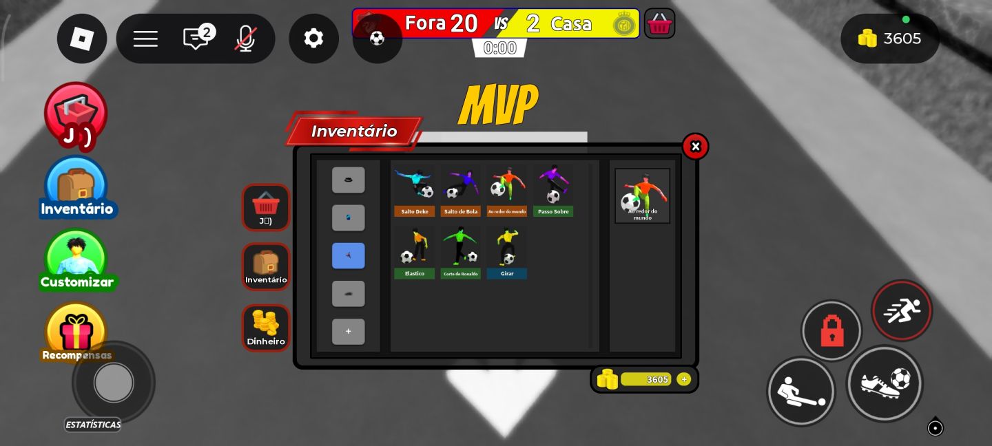 CONTA ROBLOX UPADA STREET SOCCER 1118 GOLS (1,1K), 175 ASSISTÊNCIAS E 24 SAVES