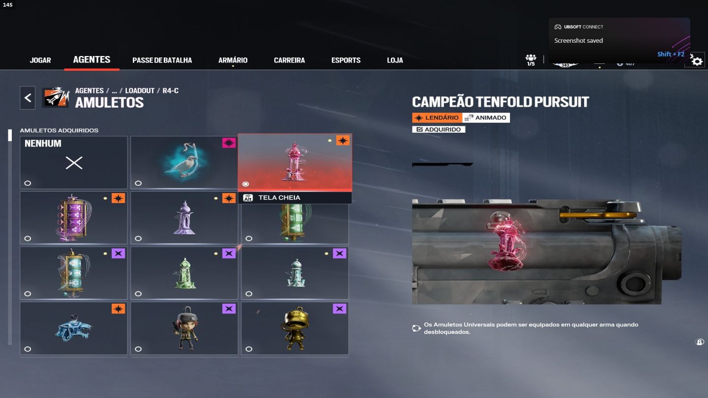Conta Full Geleira e com Carbono de R6
