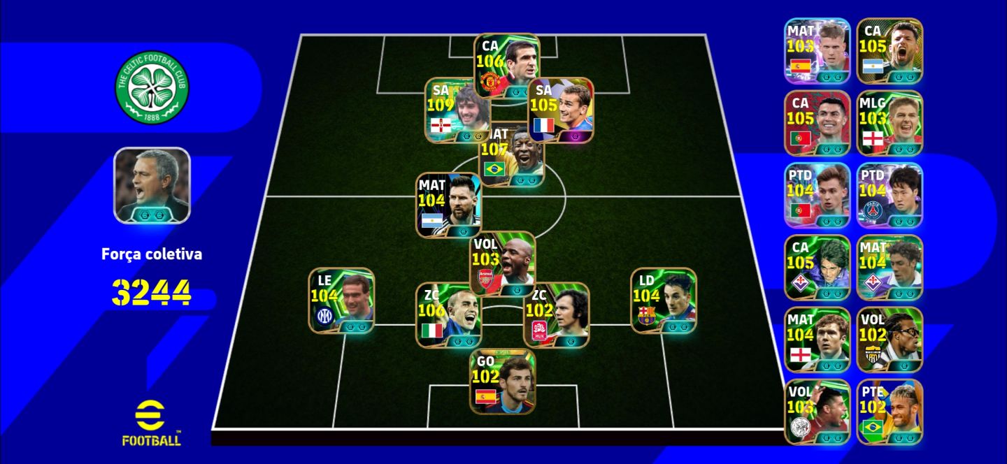 CONTA 3245+! BEST 109 NOVO + PELÉ 107 + GRIEZMANN 2018 + NEY DO PACK + VIERA E++