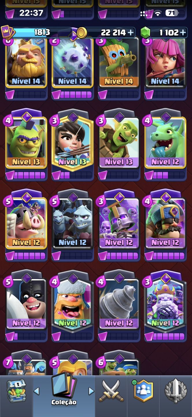 Conta antiga do clash royale (8 anos)