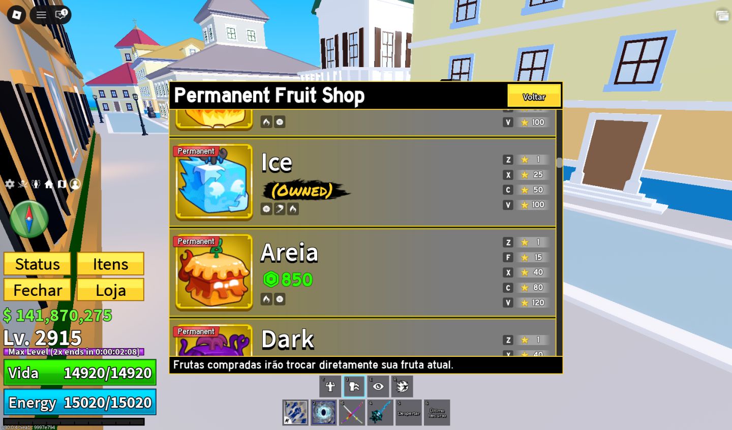 Conta completa de blox fruits