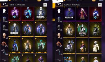CONTA DE FREE FIRE COM ANGÉLICAL AZUL