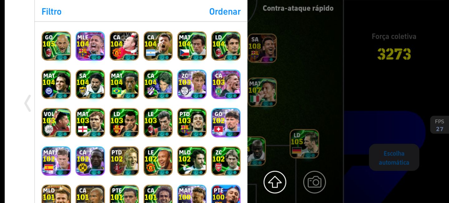 Conta de eFootball 3273 com Pelé, Gullit + Messi BIG TIME Blitz + 40 Epicos!!!