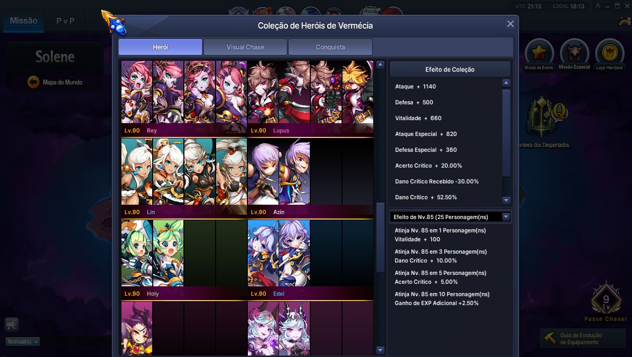 Conta Grand Chase Classic 4 Personagens | 1KK+ LEVEL 283