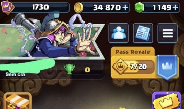 Conta clash royale 14k troféus, nv16 FULL ACESSO