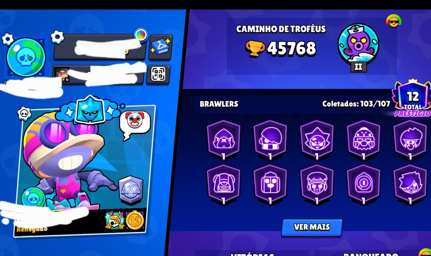 Conta de brawl com 7 passe 2020 45k