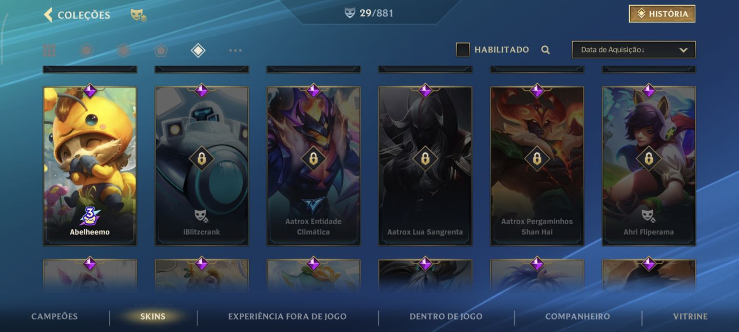Conta de Wild Rift (Mestre)