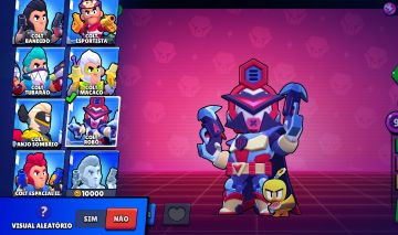 CONTA BRAWL STARS TOP | SANDY PESADELO + NANI ARES + SPIKE CARTOON + COLT ROBÔ