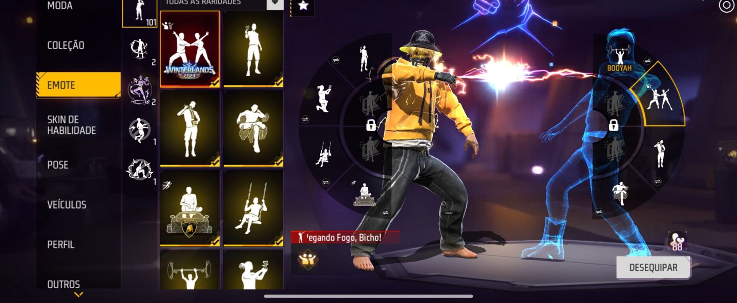 CONTA FREE FIRE ANTIGA E RARA