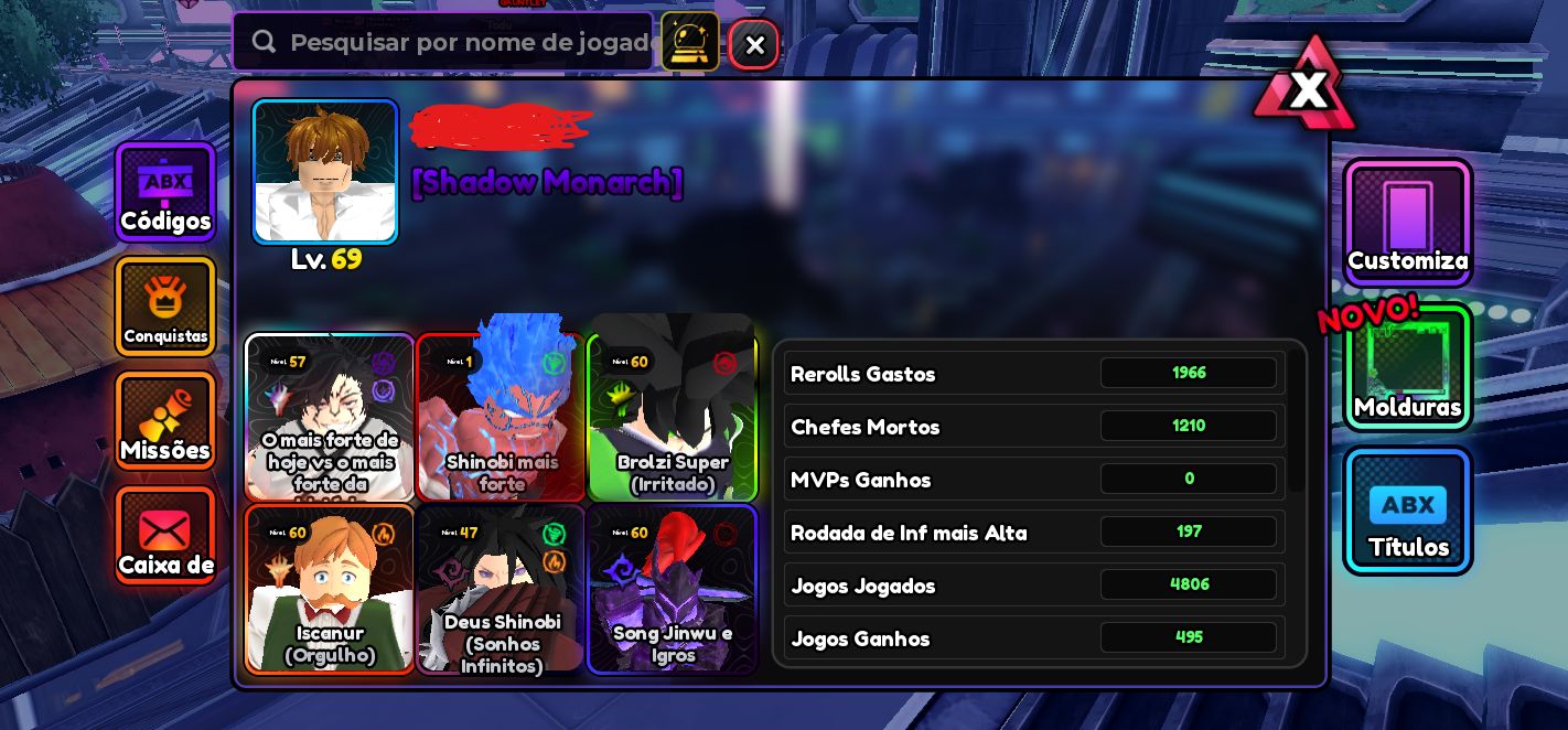 Conta Roblox TOP Gran Piece (Dragon + Bounty Alto) | Project Slayers 2 Nv 150
