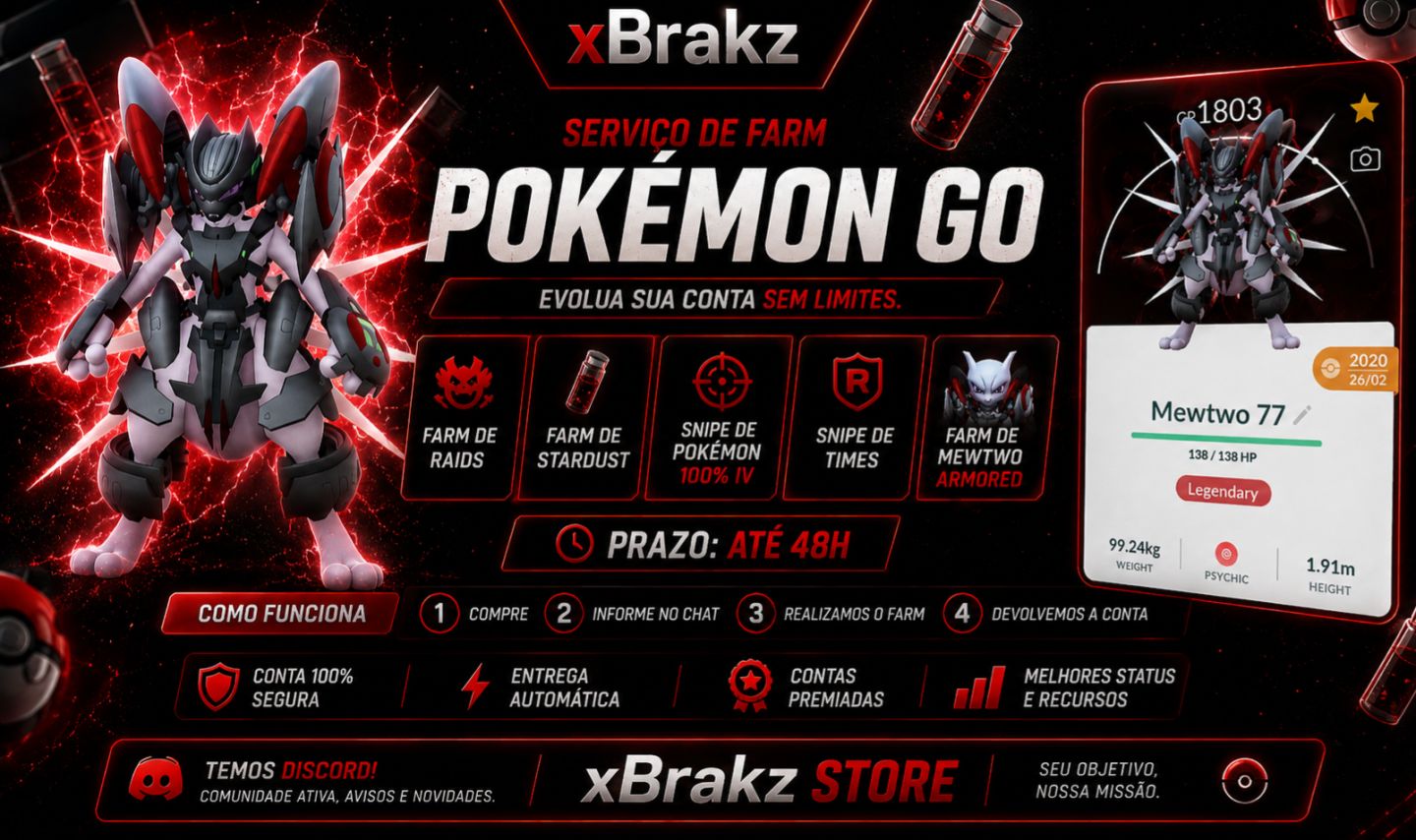 Farm premium de Contas Pokémon GO