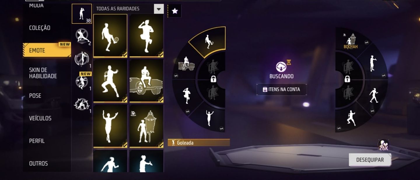 Conta free fire, muito rara, nivel 67