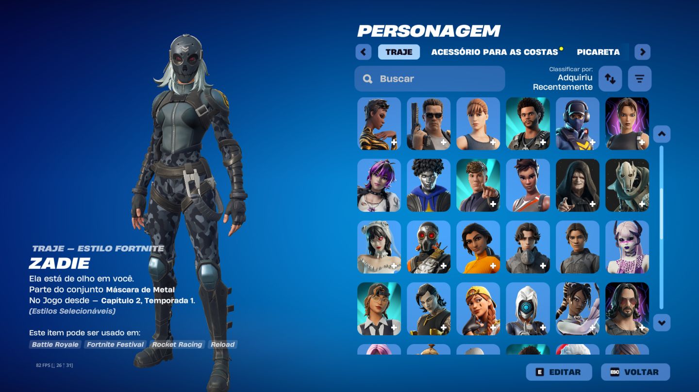 Conta Full acesso Fortnite