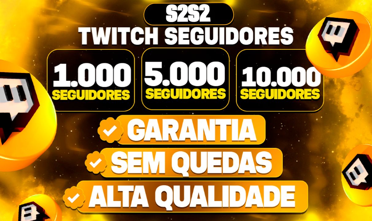TWITCH SEGUIDORES VISUALIZAÇÕES ESPECTADORES BRAZIL VIWERS AO VIVO[ENVIO RAPIDO]