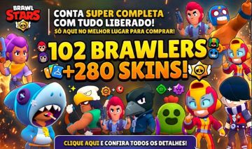 Conta de Brawl de 2018 com Skins raras + Conta de Clash Royale 2016