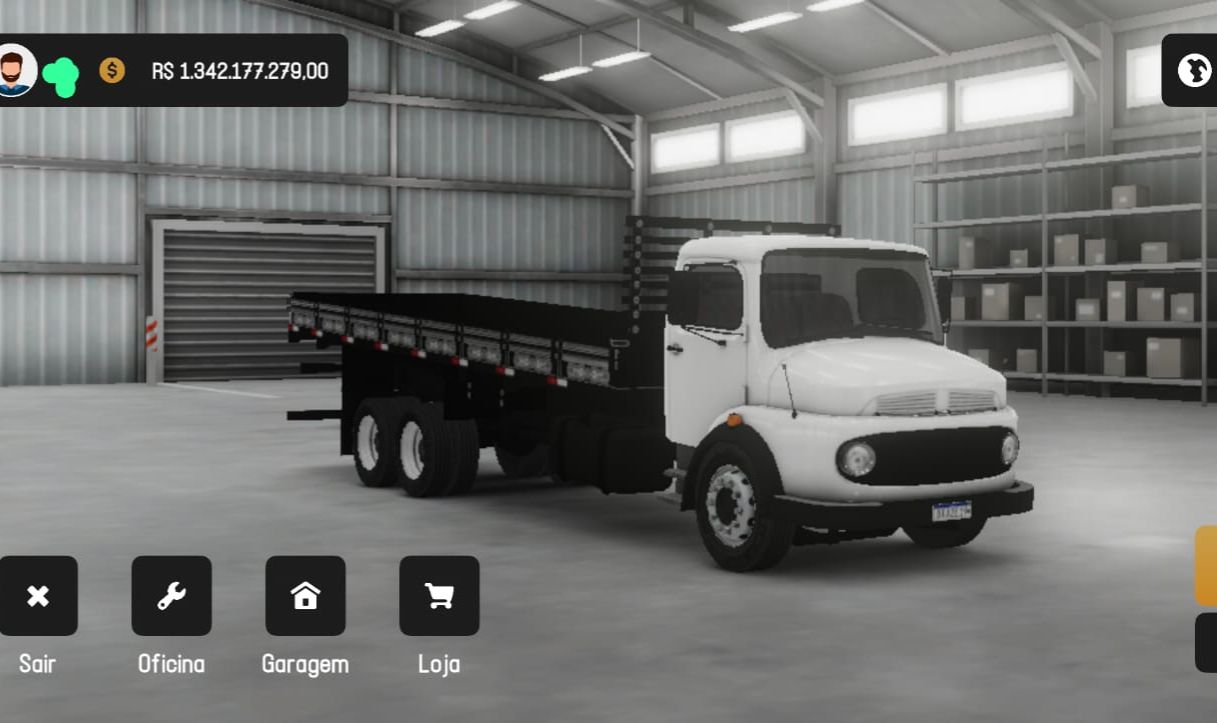 Conta Global Truck Online com muito dinheiro