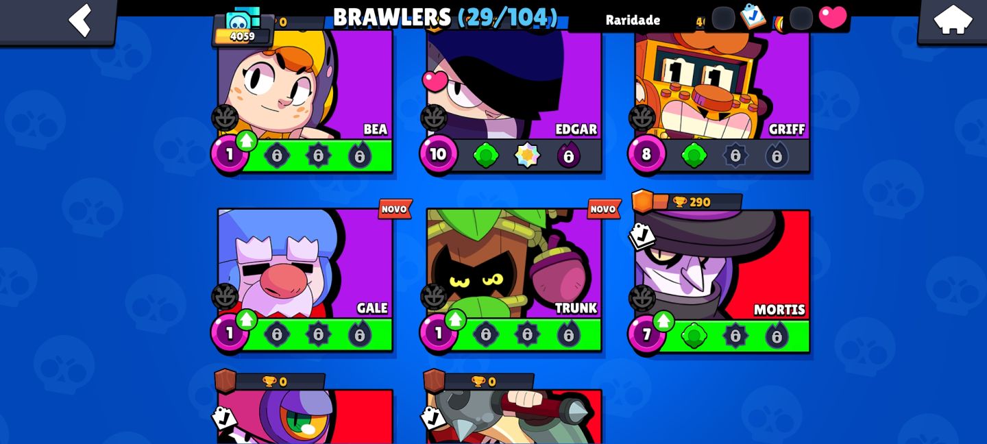 Conta Brawl Stars Iniciante Custo benefício