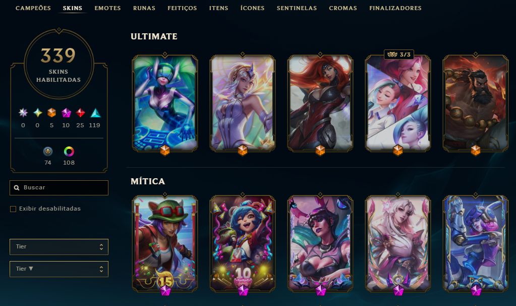 CONTA LVL 538 - DIAMANTE - TOP 20 KALISTA BR - 136 EM - 4612 EL