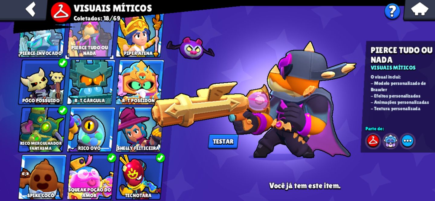 CONTA DE BRAWL STARS COM 103 BRAWLERS 44K TROFEUS