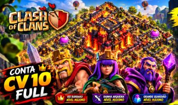 COC CV 10 FULL À VENDA! Conta com Defesas e tropas evoluídas!
