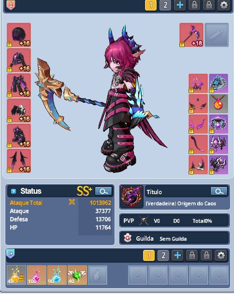 CONTA GRAND CHASE VEIGAS 2KK - ZERO 1KK700 - EREB 1KK300 - DIO 1KK - LUPUS 1KK..