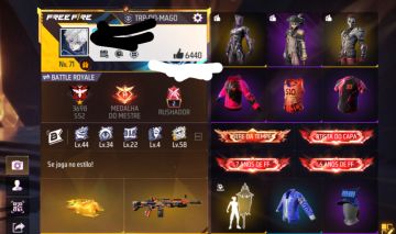 Conta free fire antiga