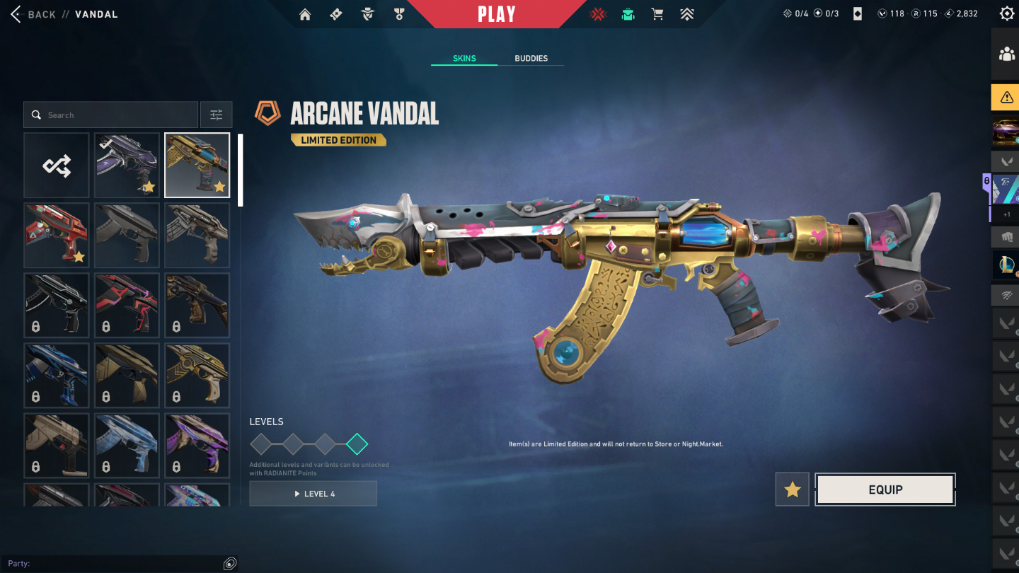 Conta sem elo com bastante skin