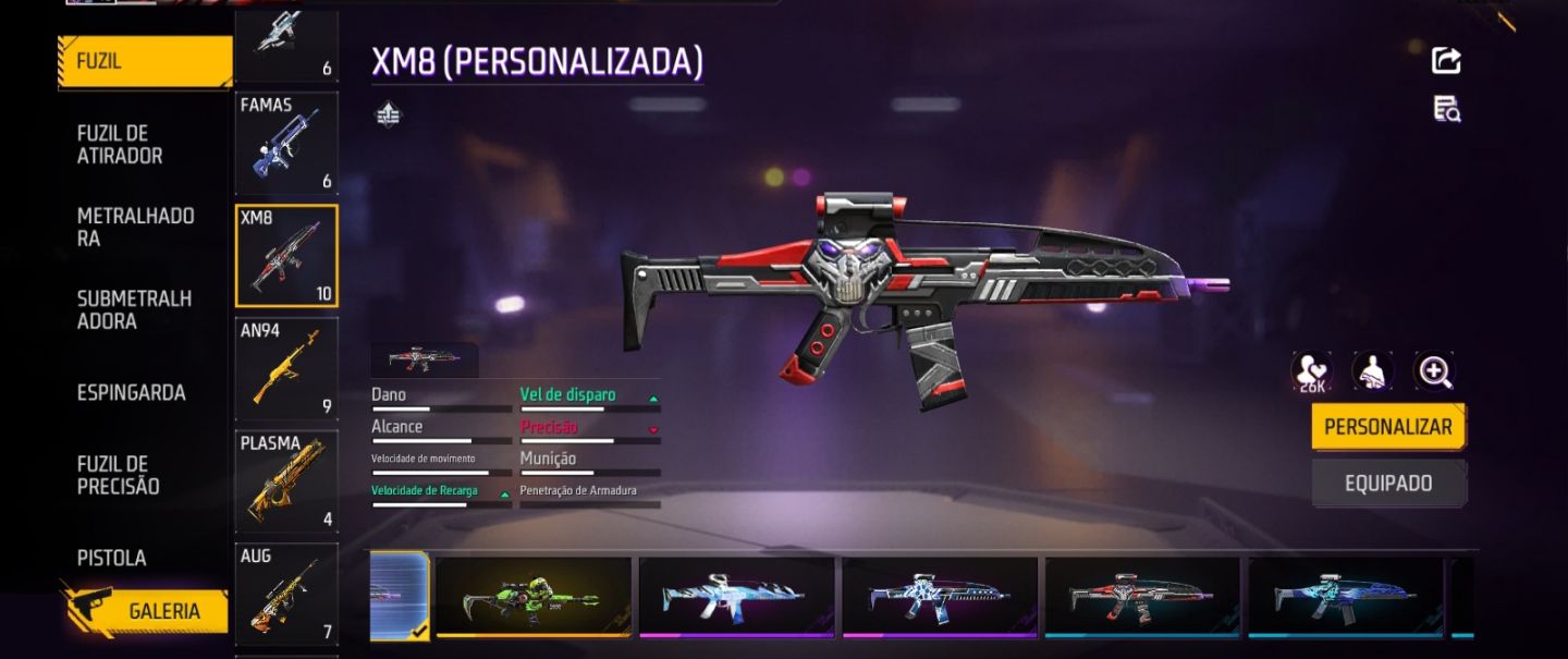 Conta Free Fire muito rara e muito gemada, valores aceitáveis negociável!!