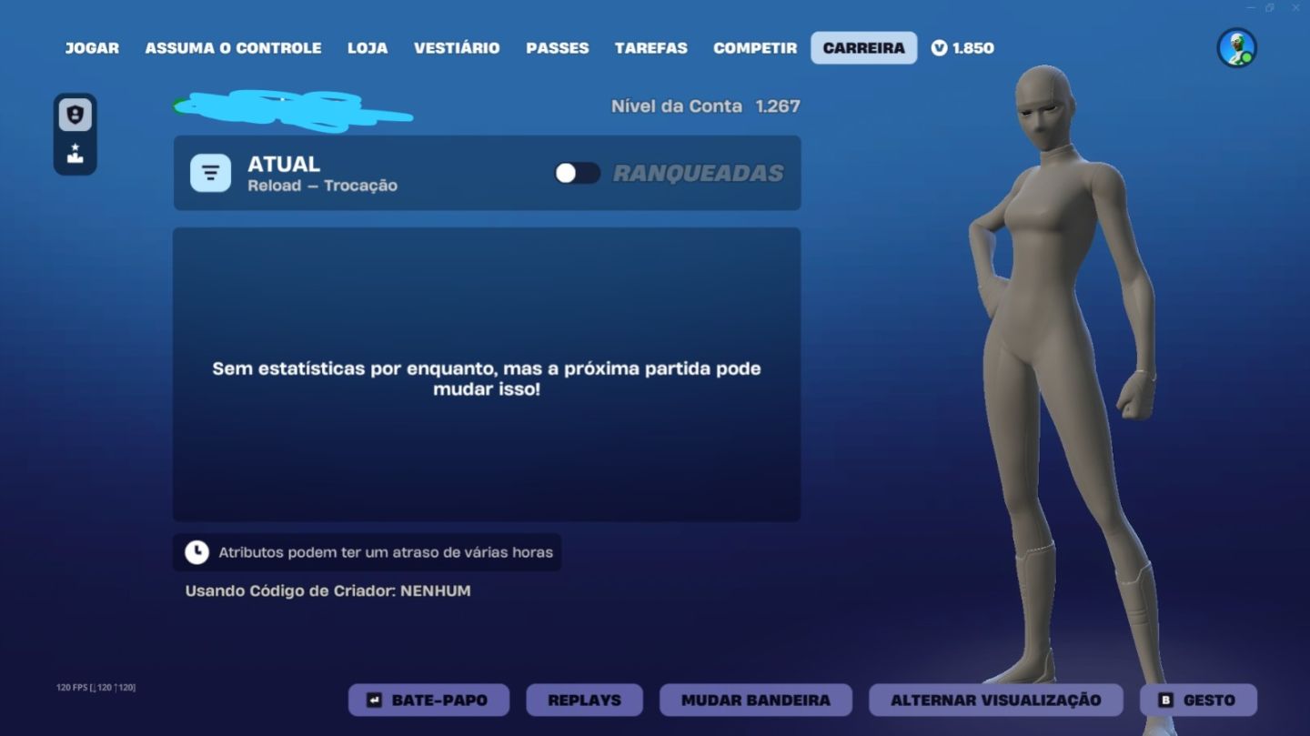 CONTA FORTNITE COMPETITIVA Skin de Super-Herói 135 Picaretas + 1.850 V-BUCKS