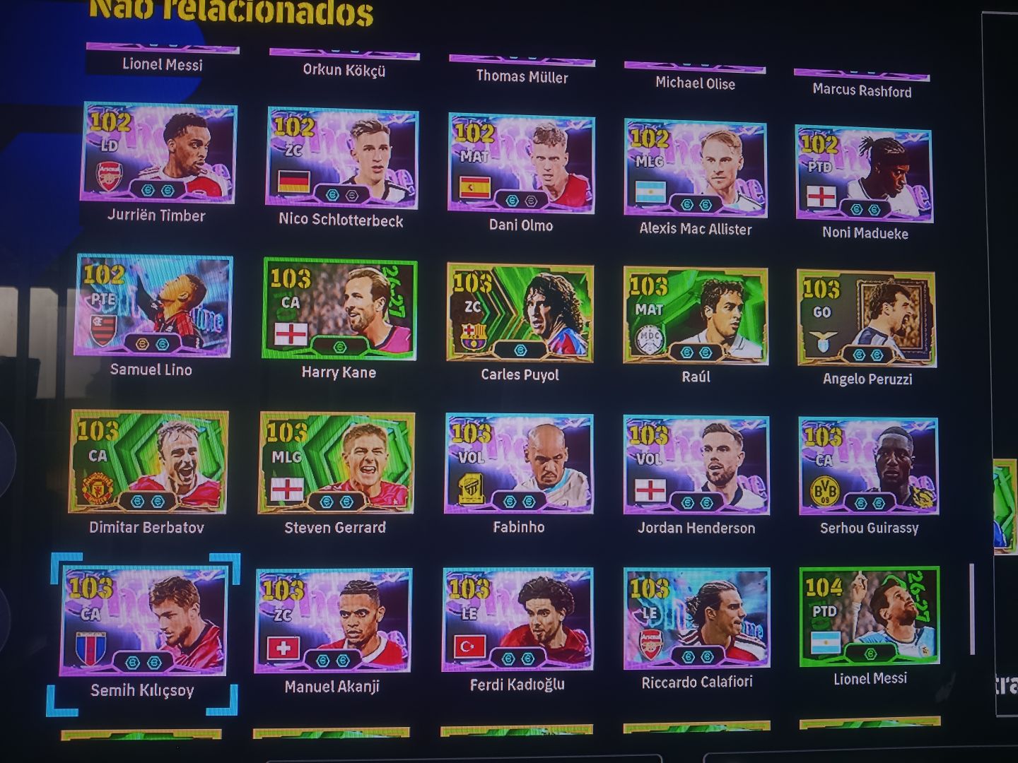 Conta Efotball PSN CR7 + IBRA + Gulit + trio francês