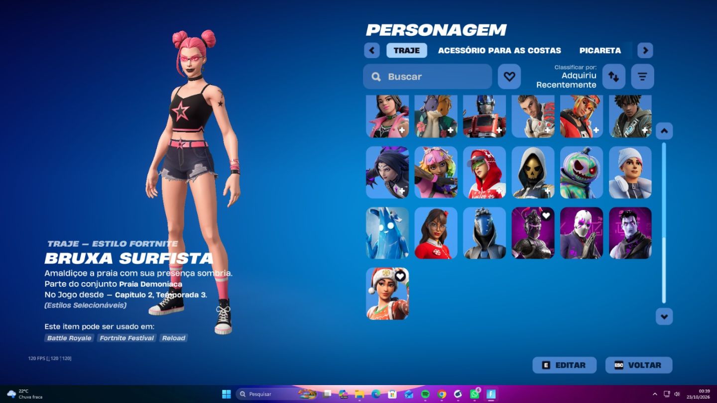 Conta de fortnite try hard