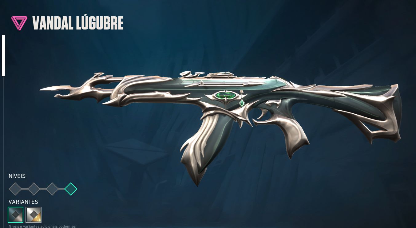 Conta com diversas skins, sem jogar a alguns meses