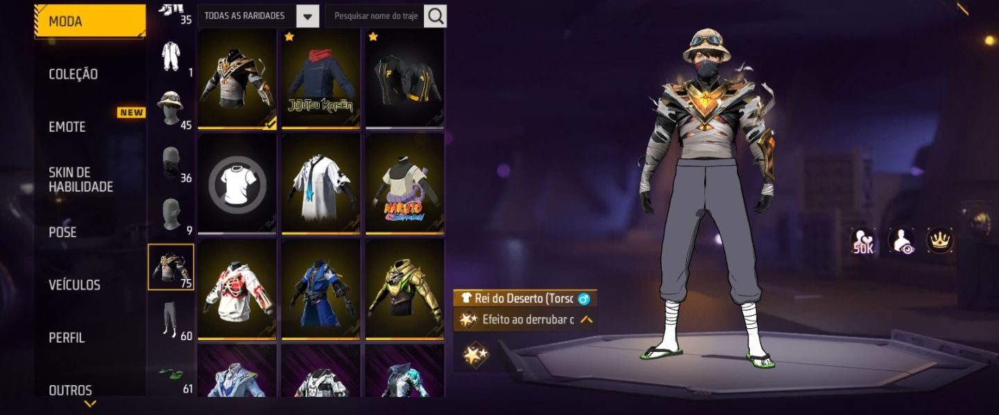 Conta freefire lvl 57 pra começar