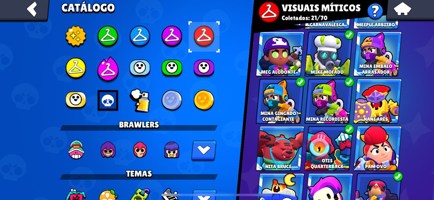 1x Conta Brawl Stars 47k+ Fang furioso e muito mais raridades!