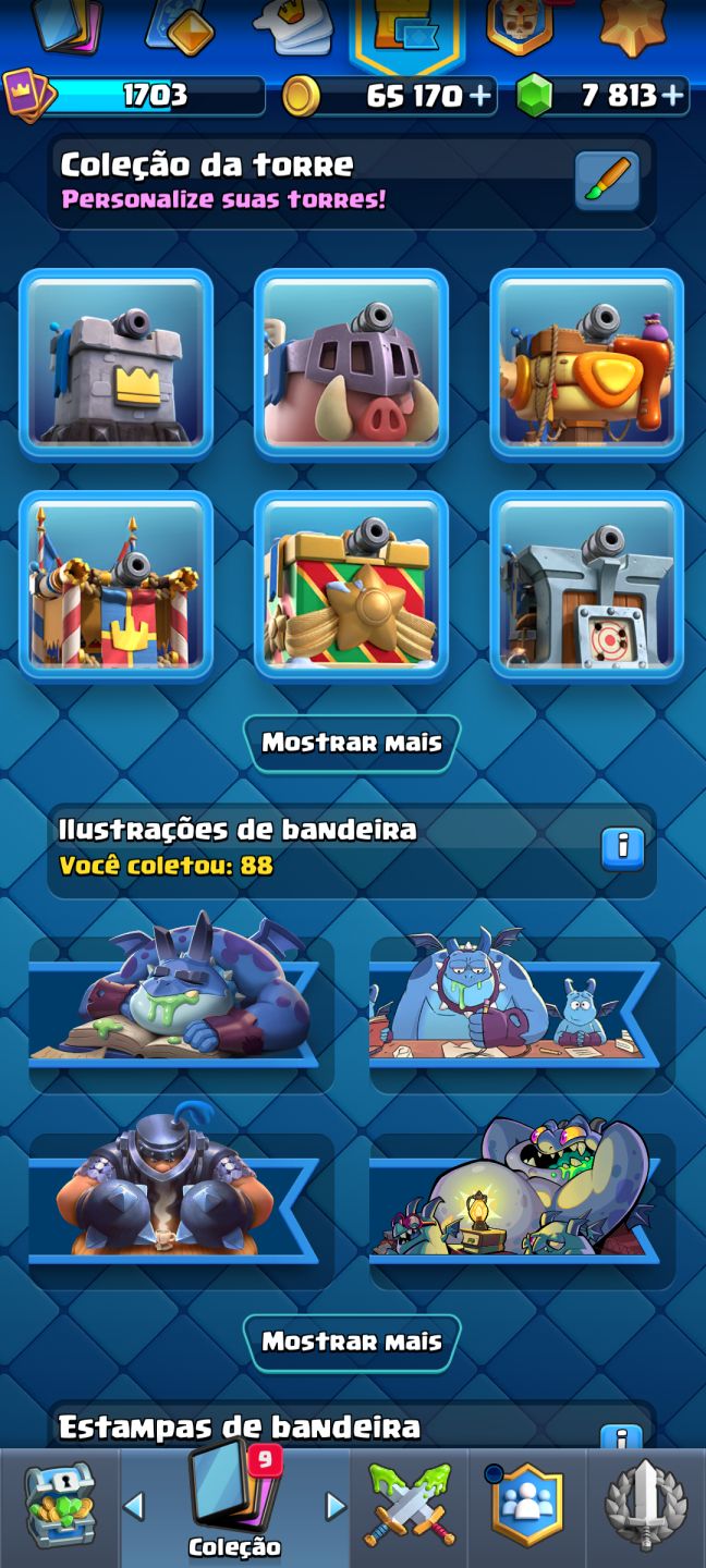 Conta Clash royale (arena sazonal 2) 7800 gemas único dono