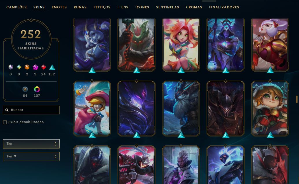 CONTA FULL ACESSO | 252 SKINS | R$1350 GASTOS | NV 570